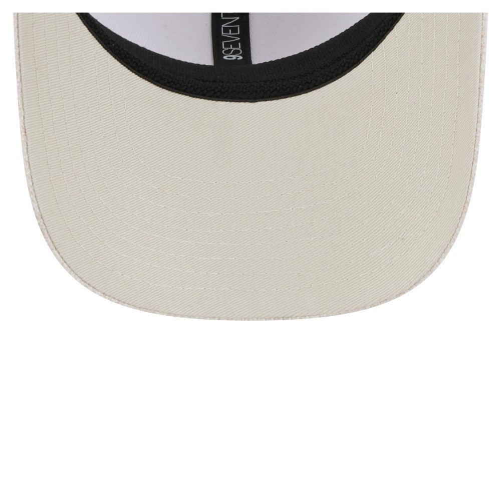 Miami Marlins New Era Flawless 9SEVENTY Stretch-Snap Hat - Light Beige Hats