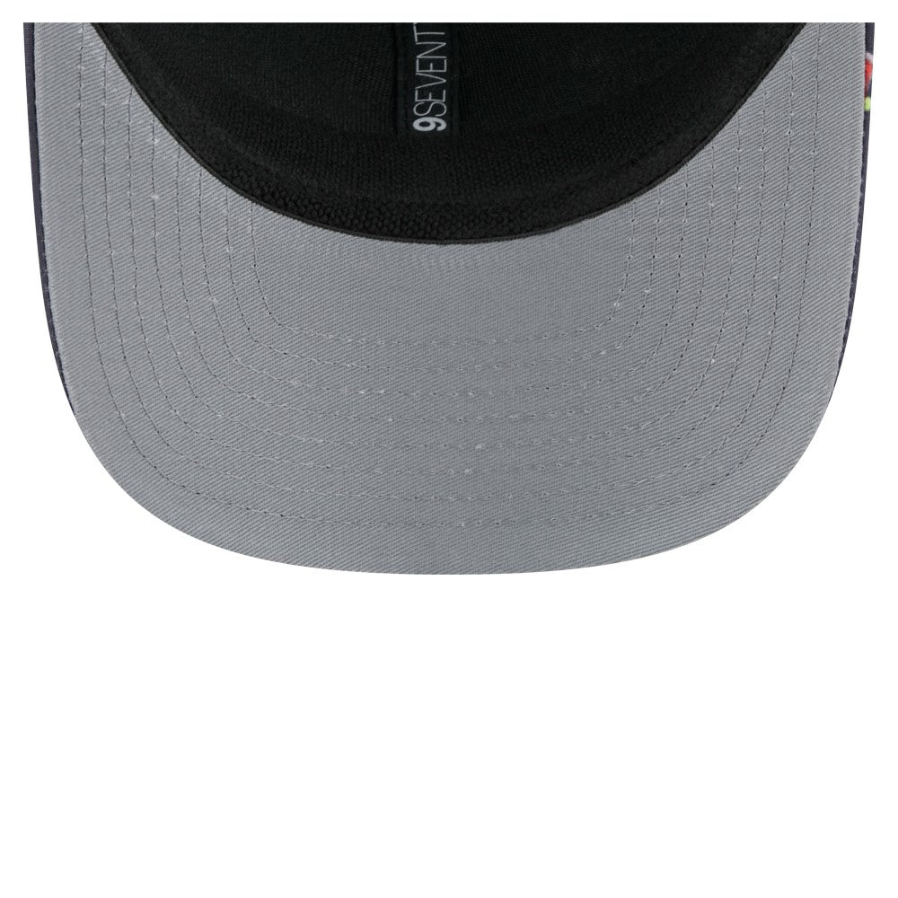 Los Angeles Angels New Era Adventure Drinks Pattern 9SEVENTY Stretch-Snap Hat - Black Hats