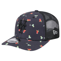 New York Mets New Era Adventure Drinks Pattern 9SEVENTY Stretch-Snap Hat - Black Hats