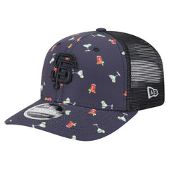 San Francisco Giants New Era Adventure Drinks Pattern 9SEVENTY Stretch-Snap Hat - Black Hats