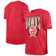 Atlanta Hawks Throwback Vintage Boxy Mineral Wash T-Shirt Red - New Era