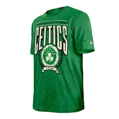 Boston Celtics Throwback Vintage Boxy Mineral Wash T-Shirt Kelly Green - New Era