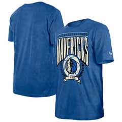 Dallas Mavericks Throwback Vintage Boxy Mineral Wash T-Shirt Blue - New Era