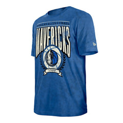 Dallas Mavericks Throwback Vintage Boxy Mineral Wash T-Shirt Blue - New Era