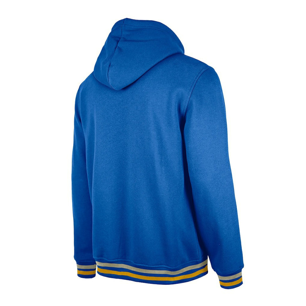 Golden State Warriors Throwback Vintage Pullover Hoodie Royal - New Era