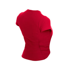 Miami Heat Women's Leisure Collection Baby Doll Cropped T-Shirt Dark Red - New Era outlet
