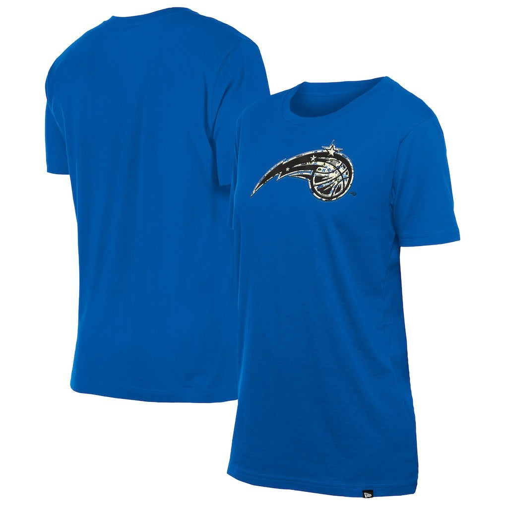 Orlando Magic Women's Glam Game Flower T-Shirt Blue - New Era