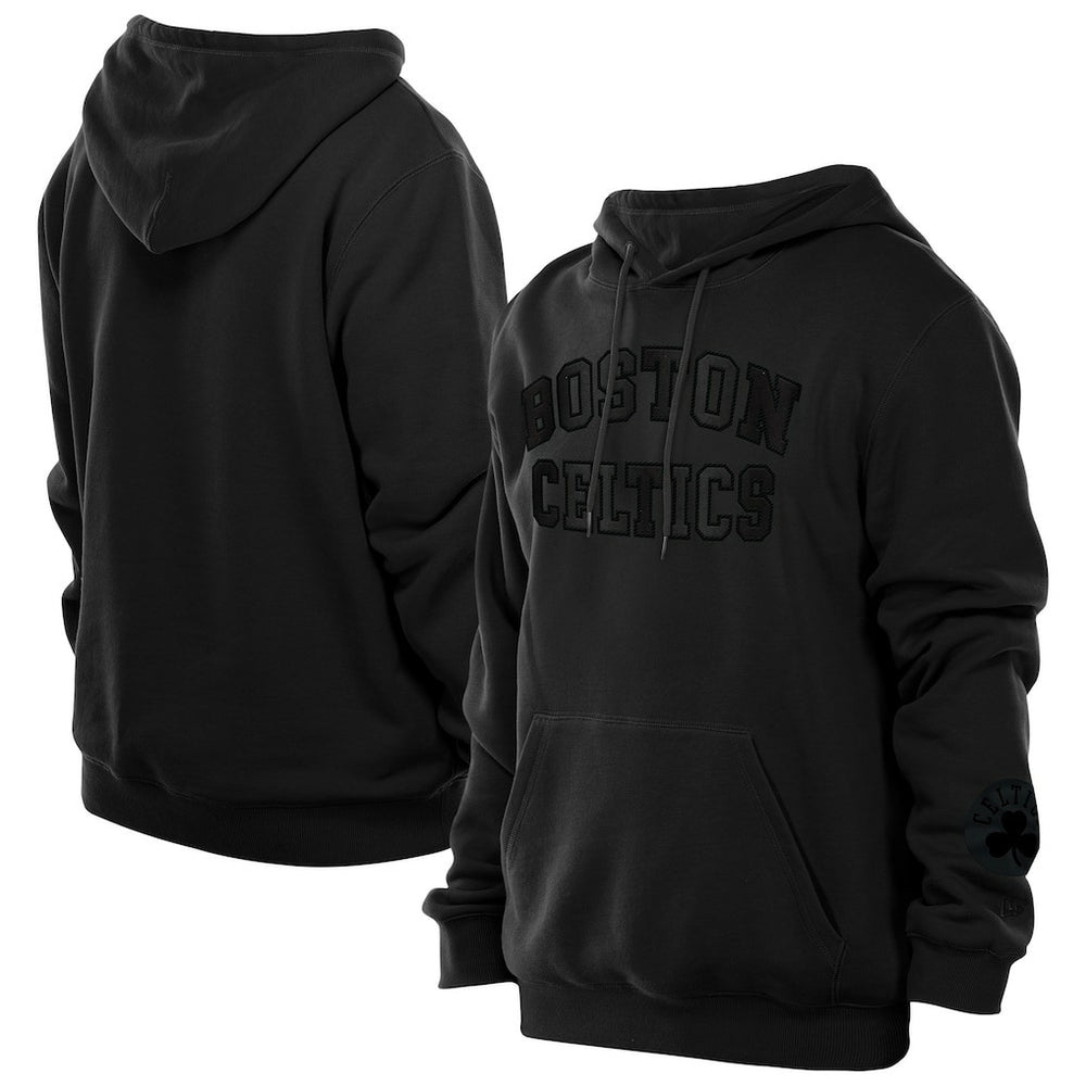 Boston Celtics Logo Select Premium Pullover Hoodie Black - New Era