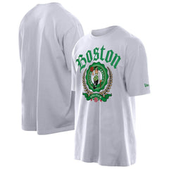 Boston Celtics Throwback Prep Oversized T-Shirt White - New Era
