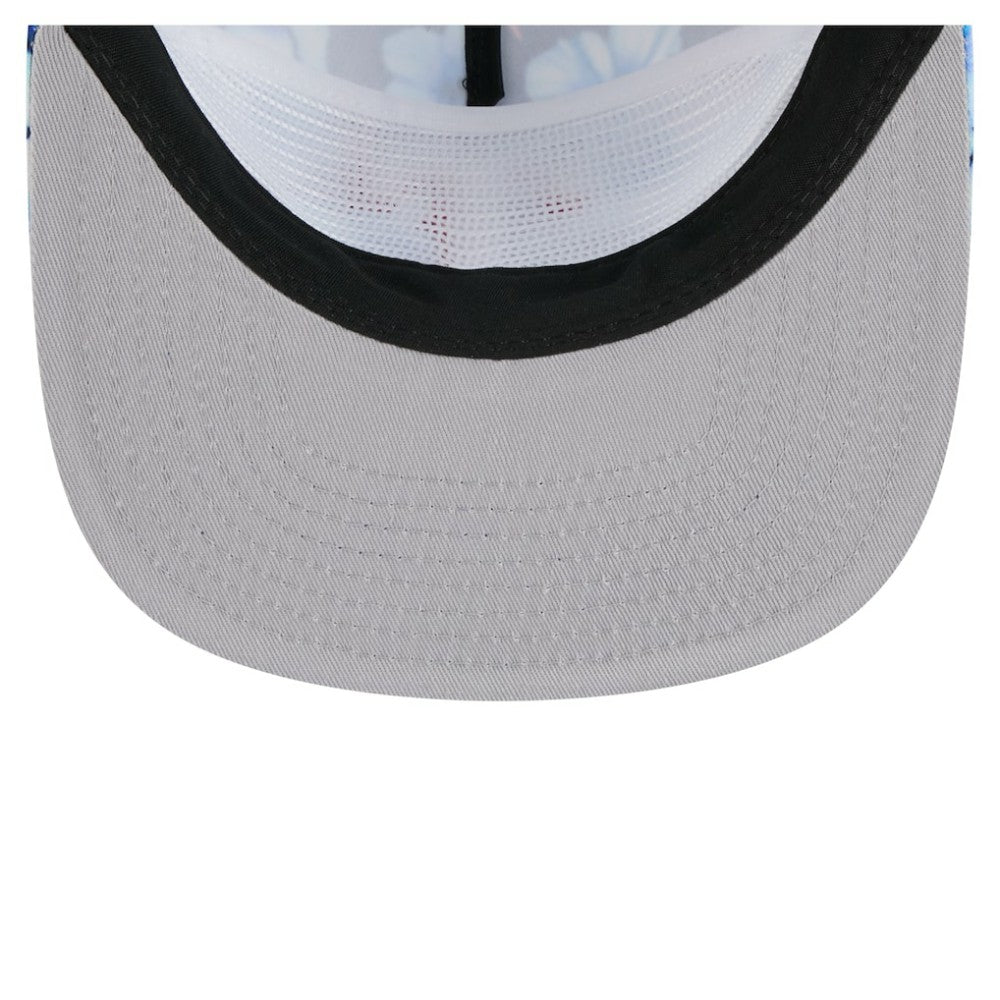 Texas Rangers New Era Adventure Pattern Golfer Trucker Snapback Hat - Royal Hats