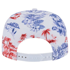 Texas Rangers New Era Printed Island Golfer Snapback Hat - White Hats