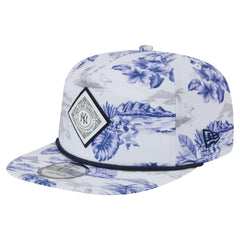 New York Yankees New Era Printed Island Golfer Snapback Hat - White Hats