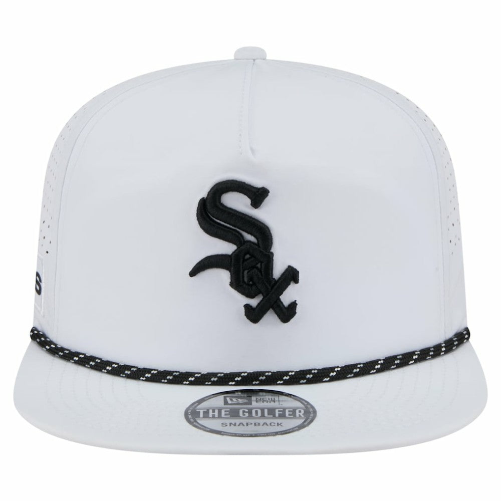 Chicago White Sox New Era Perforated Golfer Snapback Hat - White Hats