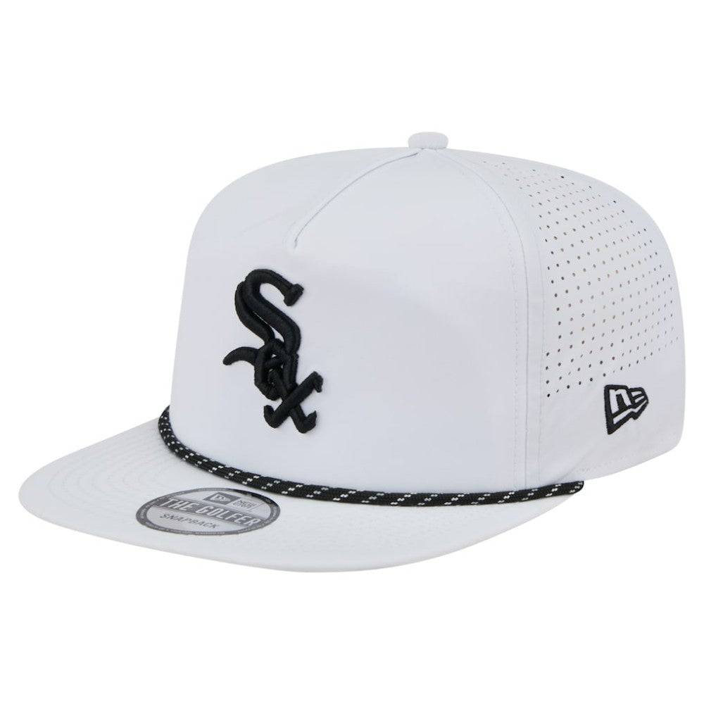 Chicago White Sox New Era Perforated Golfer Snapback Hat - White Hats