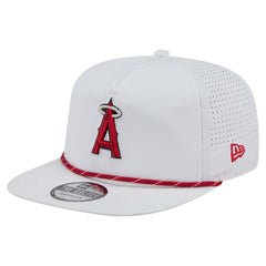 Los Angeles Angels New Era Perforated Golfer Snapback Hat - White Hats