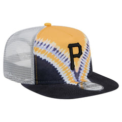 Pittsburgh Pirates New Era Tie-Dye Golfer Trucker Adjustable Hat Hats