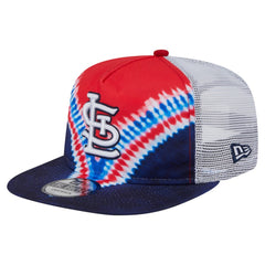 St. Louis Cardinals New Era Tie-Dye Golfer Trucker Adjustable Hat Hats