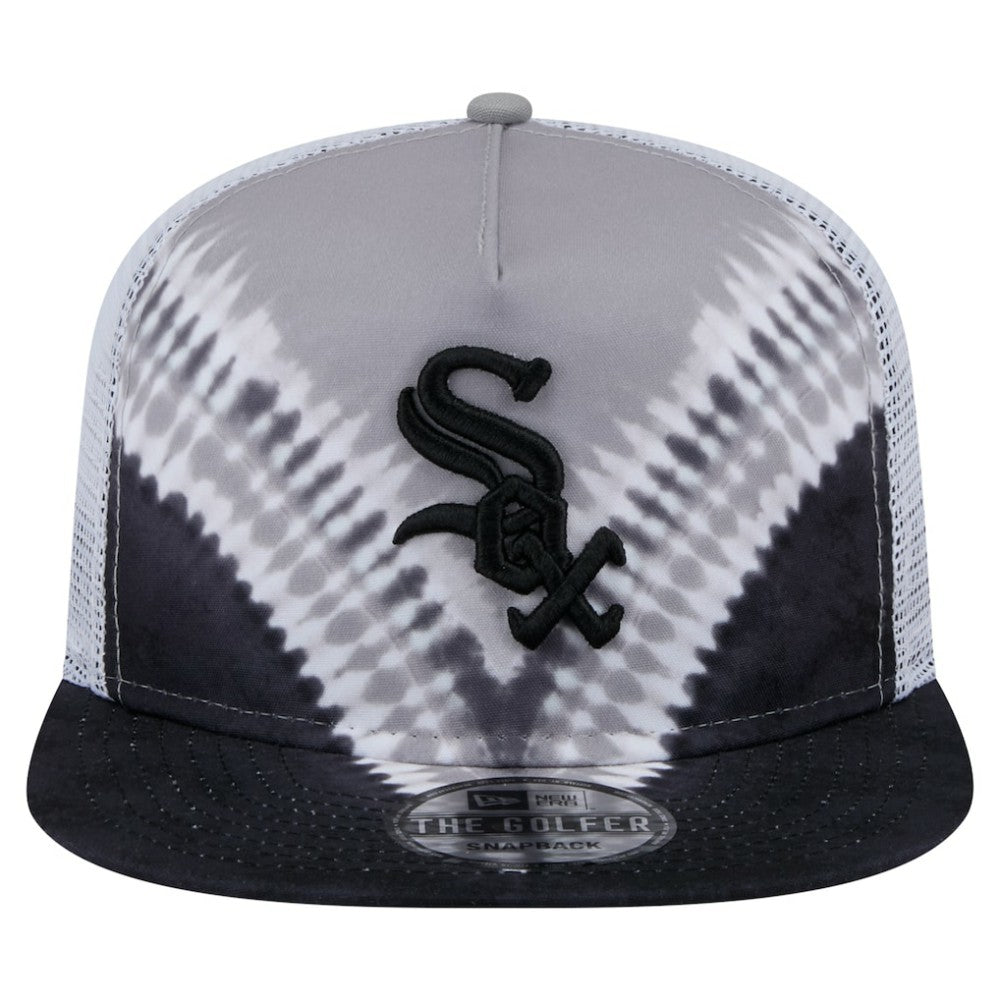 Chicago White Sox New Era Tie-Dye Golfer Trucker Adjustable Hat Hats
