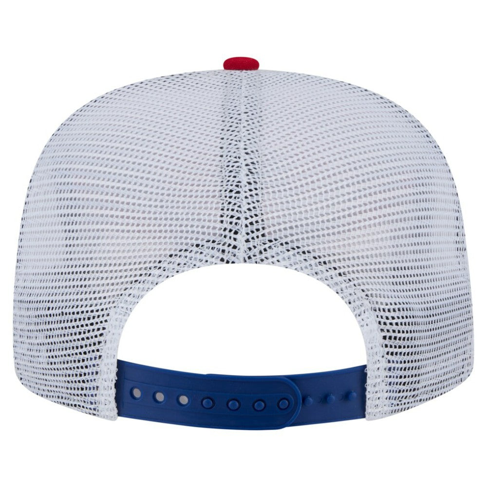 Chicago Cubs New Era Tie-Dye Golfer Trucker Adjustable Hat Hats