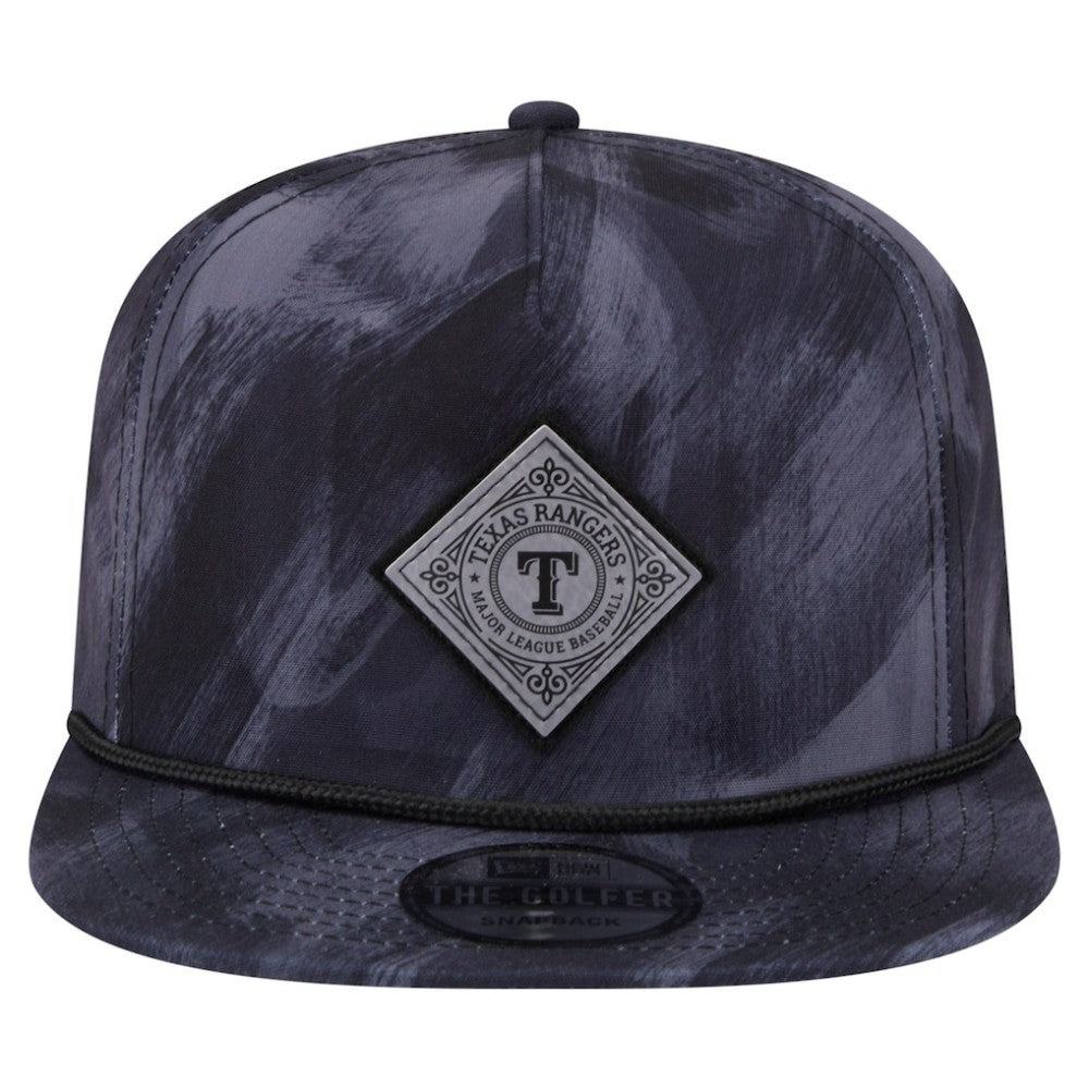 Texas Rangers New Era Printed Golfer Snapback Hat - Navy Hats
