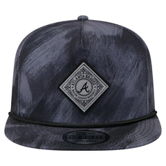 Atlanta Braves New Era Printed Golfer Snapback Hat - Navy Hats