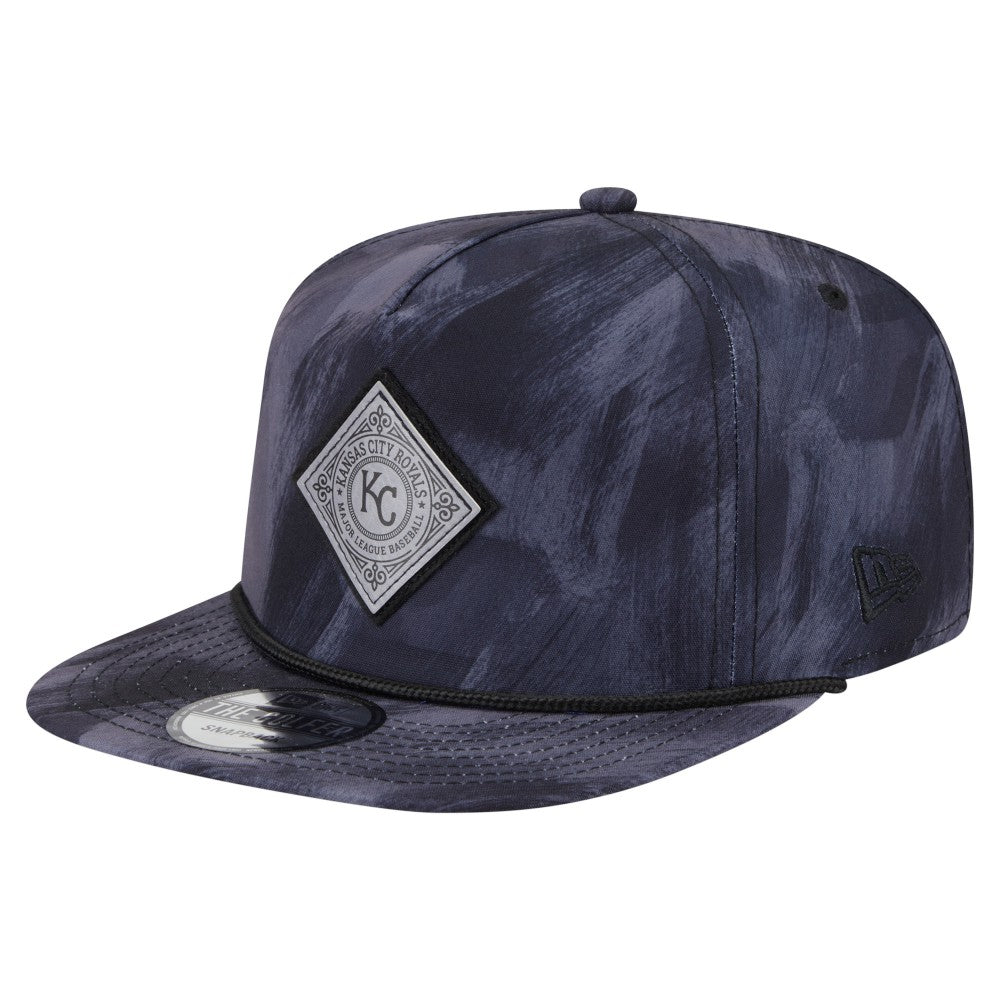 Kansas City Royals New Era Printed Golfer Snapback Hat - Navy Hats