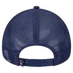 Milwaukee Brewers New Era Distressed 9FORTY A-Frame Adjustable Trucker Hat - White Hats