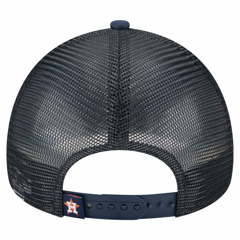 Houston Astros New Era Distressed 9FORTY A-Frame Adjustable Trucker Hat - Navy Hats