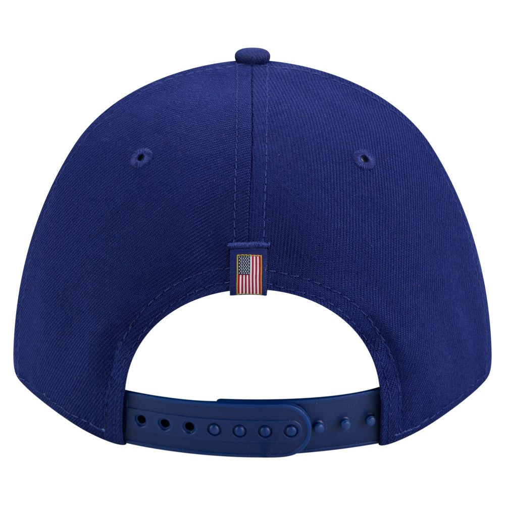 Los Angeles Dodgers New Era American Flag 9FORTY M-Crown A-Frame Adjustable Hat - Royal Hats