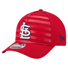 St. Louis Cardinals New Era American Flag 9FORTY M-Crown A-Frame Adjustable Hat - Red Hats