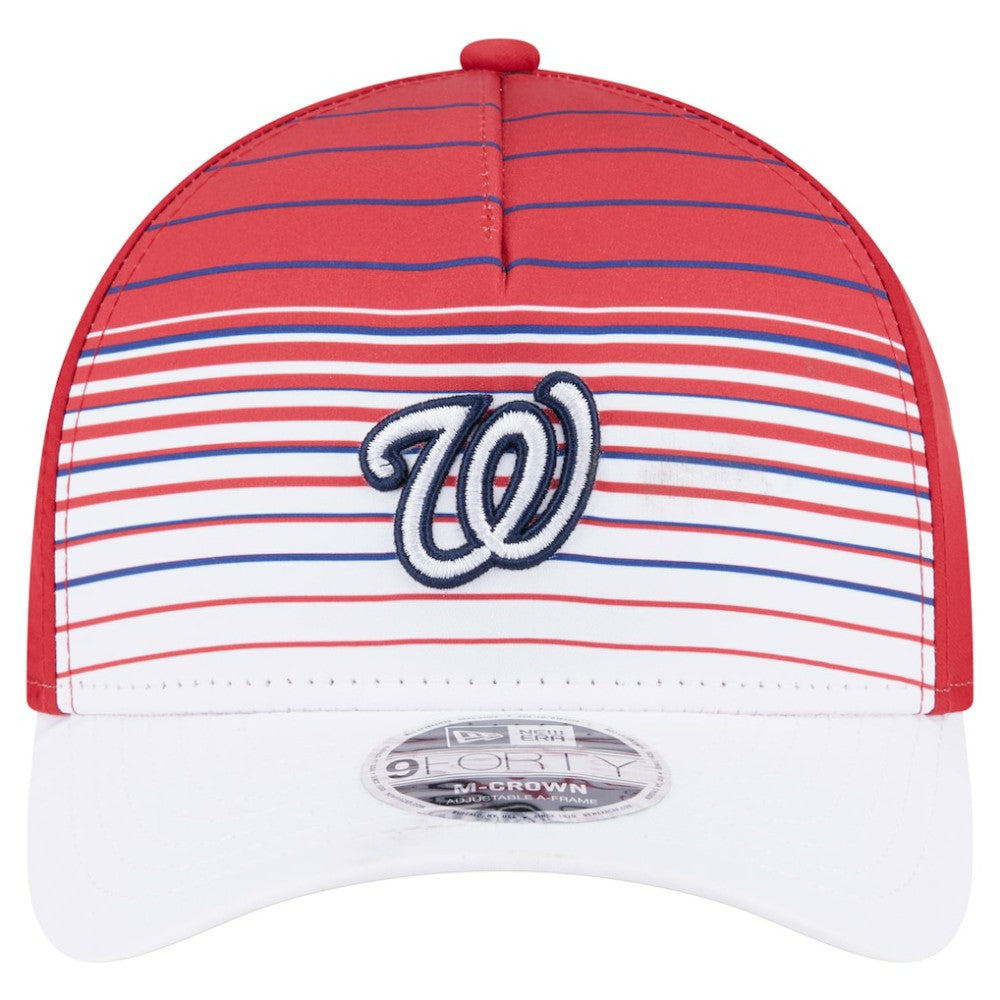 Washington Nationals New Era Gradient 9FORTY M-Crown Adjustable Hat - Red Hats