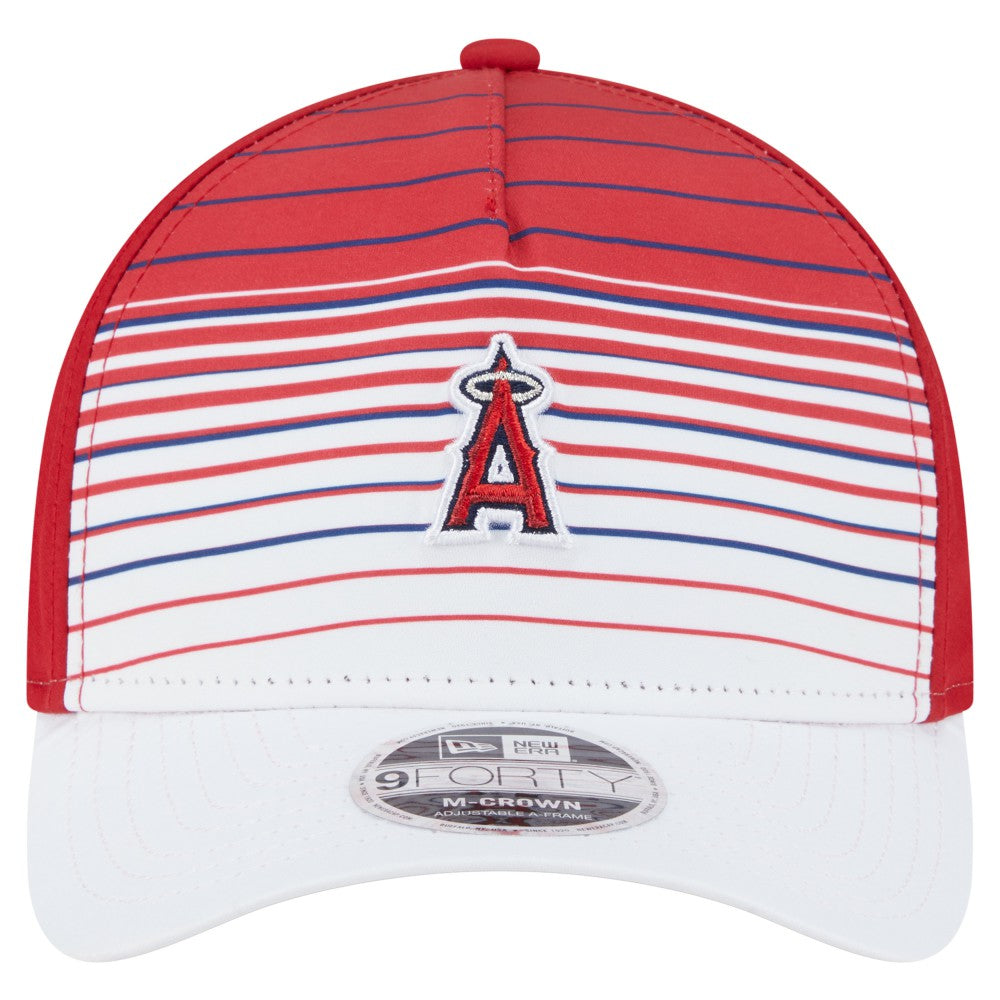 Los Angeles Angels New Era Gradient 9FORTY M-Crown Adjustable Hat - Red Hats