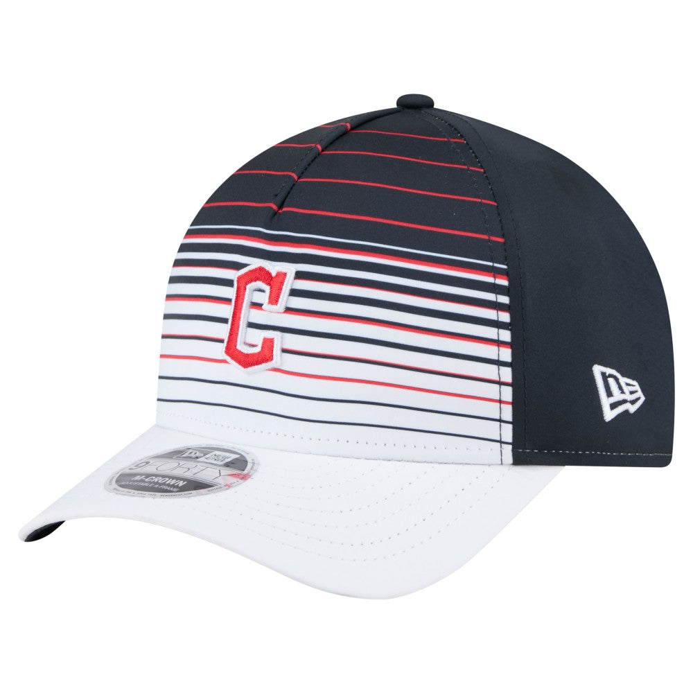 Cleveland Guardians New Era Gradient 9FORTY M-Crown Adjustable Hat - Navy Hats