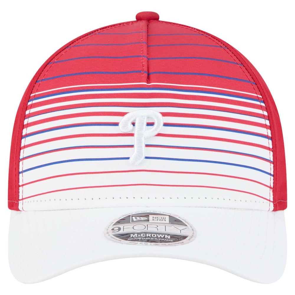 Philadelphia Phillies New Era Gradient 9FORTY M-Crown Adjustable Hat - Red Hats