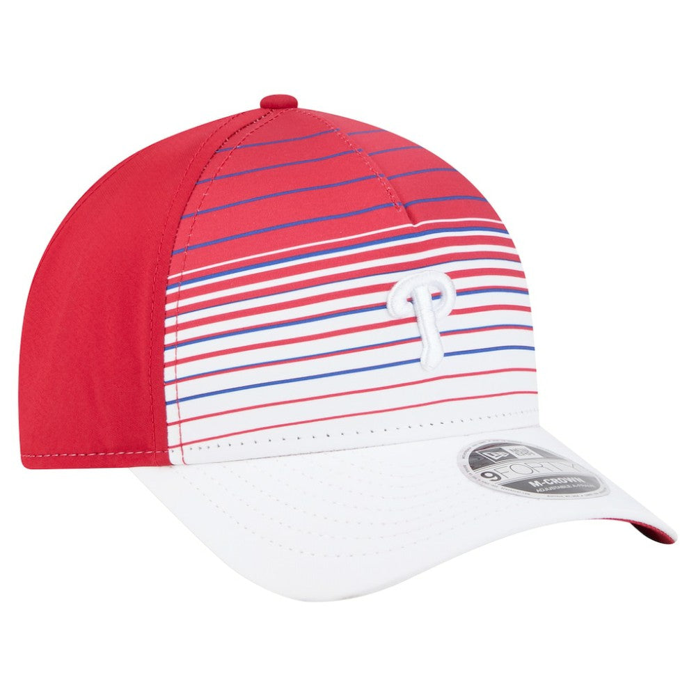 Philadelphia Phillies New Era Gradient 9FORTY M-Crown Adjustable Hat - Red Hats