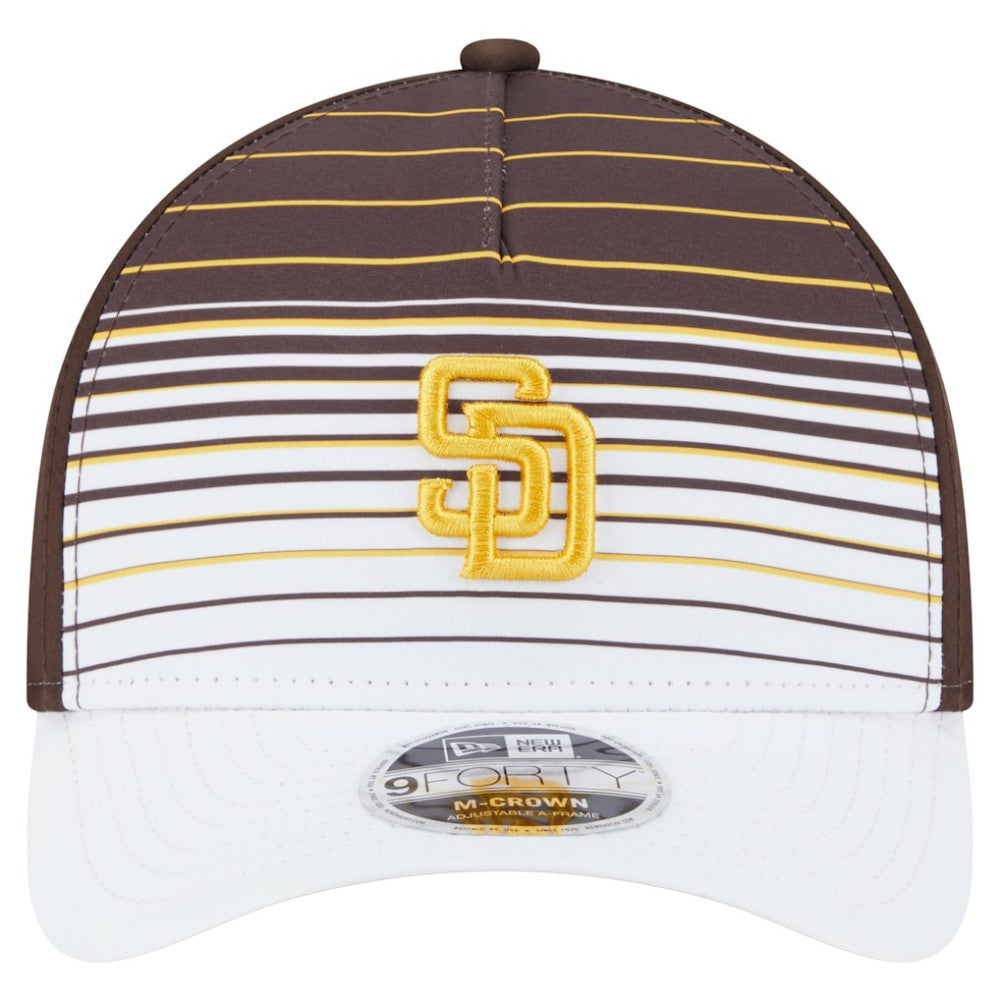 San Diego Padres New Era Gradient 9FORTY M-Crown Adjustable Hat - Brown Hats