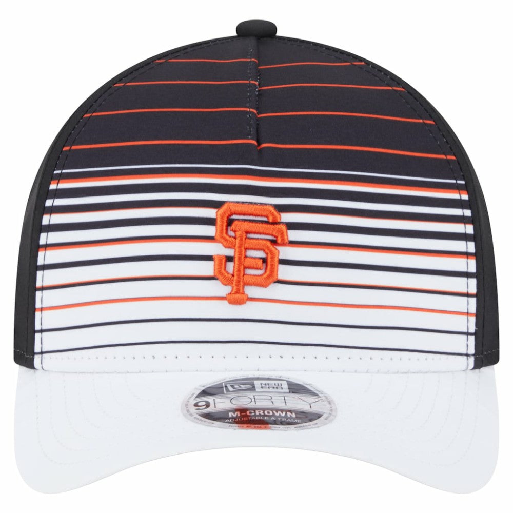 San Francisco Giants New Era Gradient 9FORTY M-Crown Adjustable Hat - Black Hats