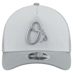 Baltimore Orioles New Era Color Pack A-Frame 9FORTY Trucker Adjustable Hat - Gray Hats