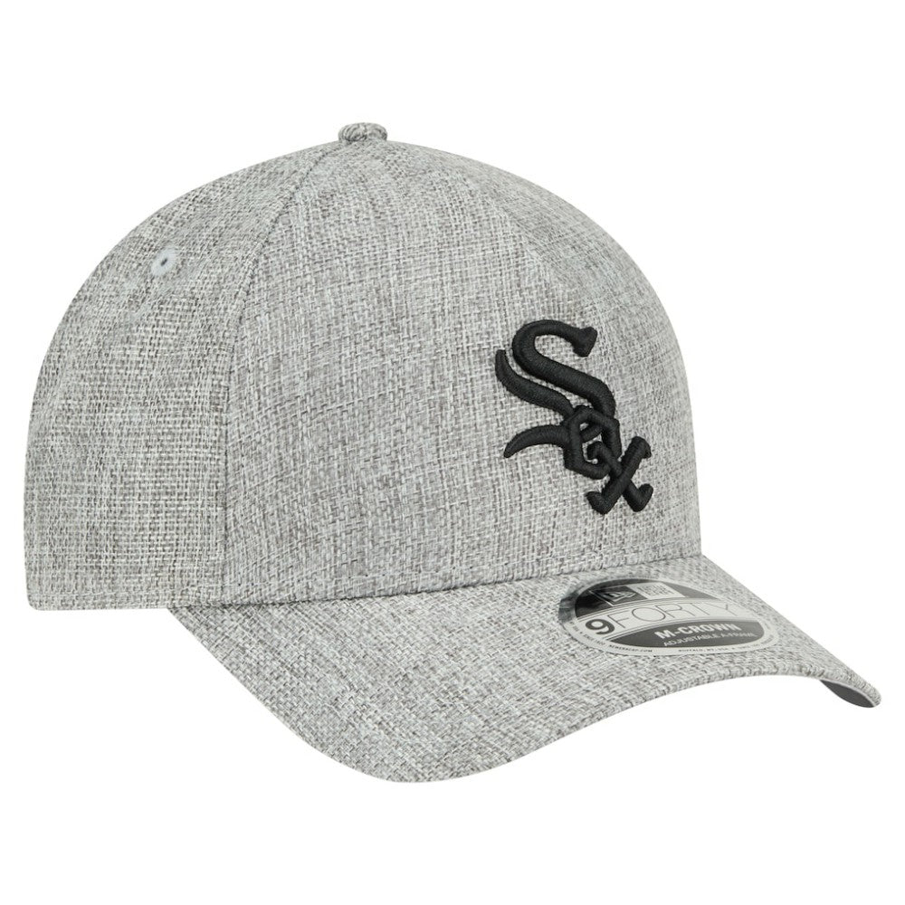 Chicago White Sox New Era Cotton Weave M-Crown A-Frame 9FORTY Adjustable Hat - Gray Hats