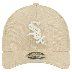 Chicago White Sox New Era Cotton Weave M-Crown A-Frame 9FORTY Adjustable Hat - Beige Hats
