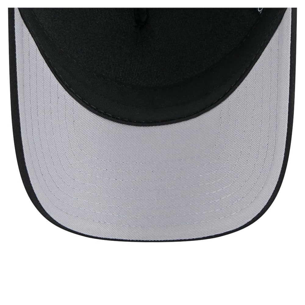 New York Yankees New Era Gradient 9FORTY A-Frame M-Crown Trucker Adjustable Hat - Black Hats