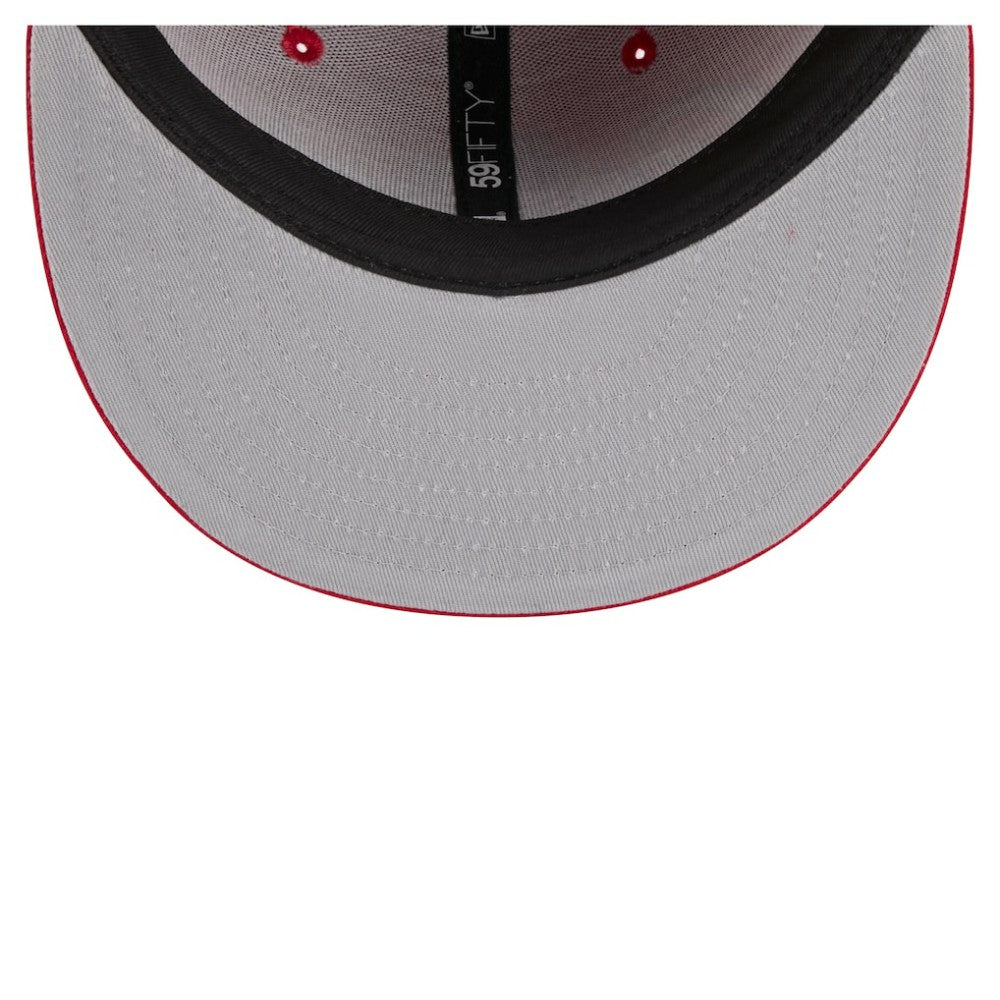St. Louis Cardinals New Era Overlap 59FIFTY Fitted Hat - Red Hats