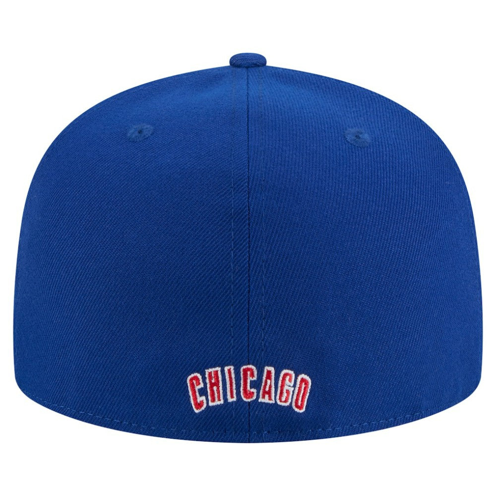 Chicago Cubs New Era Overlap 59FIFTY Fitted Hat - Royal Hats