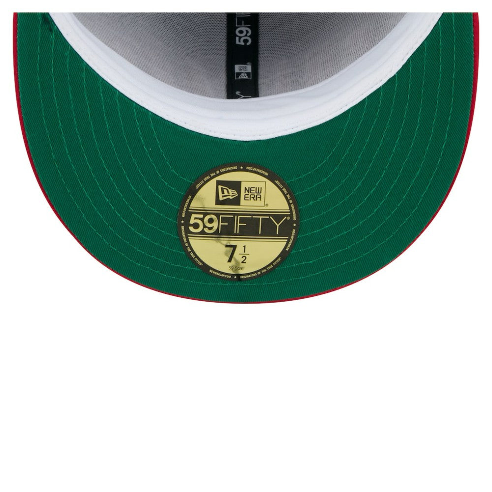 Chicago Cubs New Era Satin 59FIFTY Fitted Hat - Royal/Red Hats