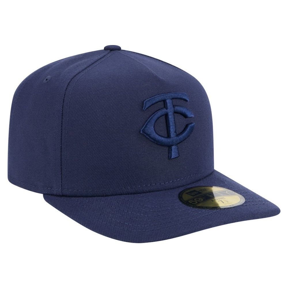 Minnesota Twins New Era Color Pack A-Frame 59FIFTY Fitted Hat - Navy Hats