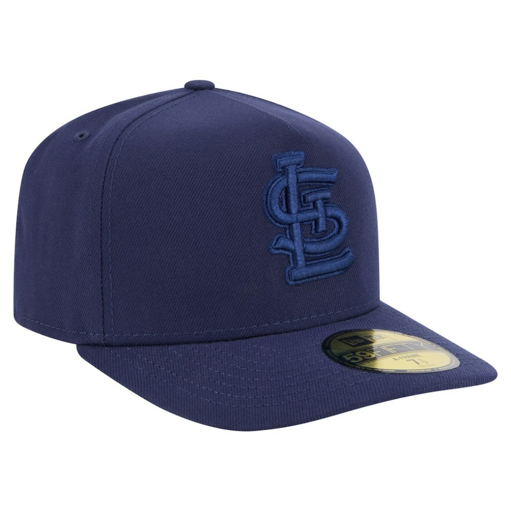 St. Louis Cardinals New Era Color Pack A-Frame 59FIFTY Fitted Hat - Navy Hats