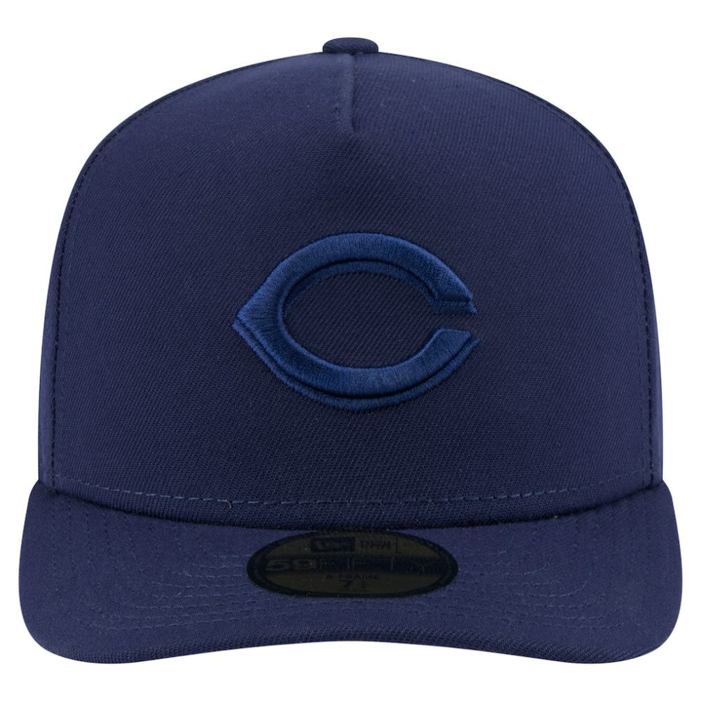 Cincinnati Reds New Era Color Pack A-Frame 59FIFTY Fitted Hat - Navy Hats