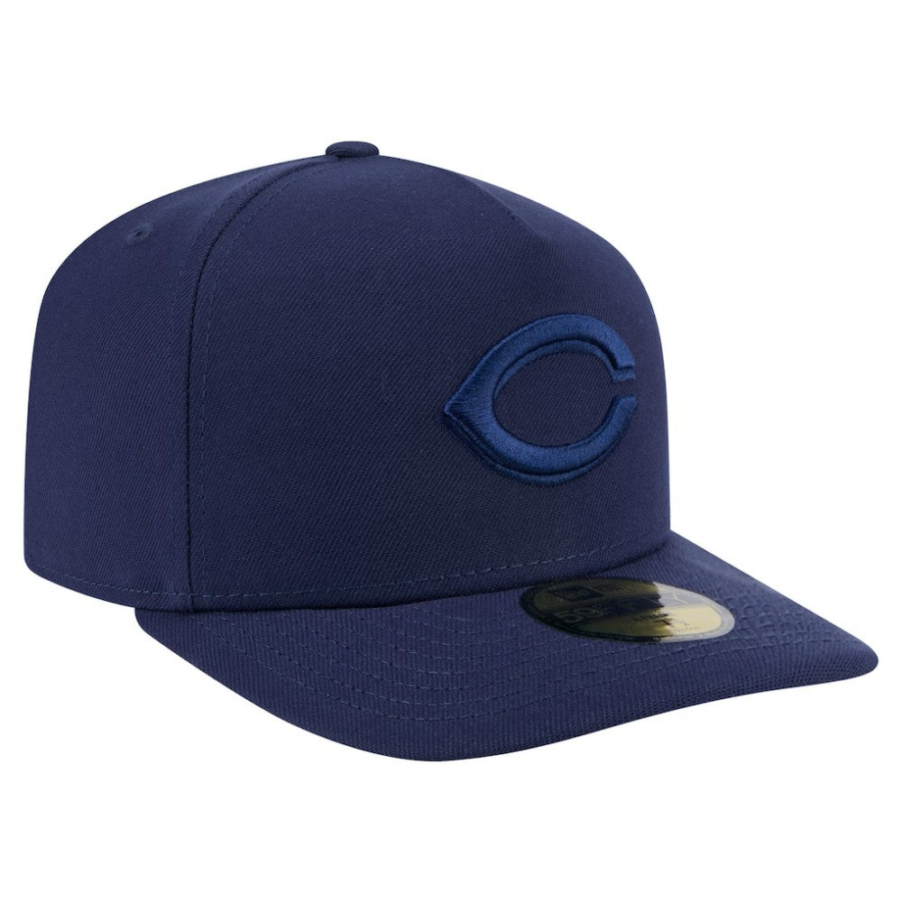 Cincinnati Reds New Era Color Pack A-Frame 59FIFTY Fitted Hat - Navy Hats