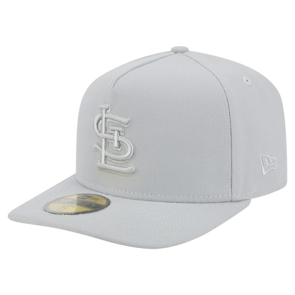 St. Louis Cardinals New Era Colorpack A-Frame 59FIFTY Fitted Hat - Gray Hats