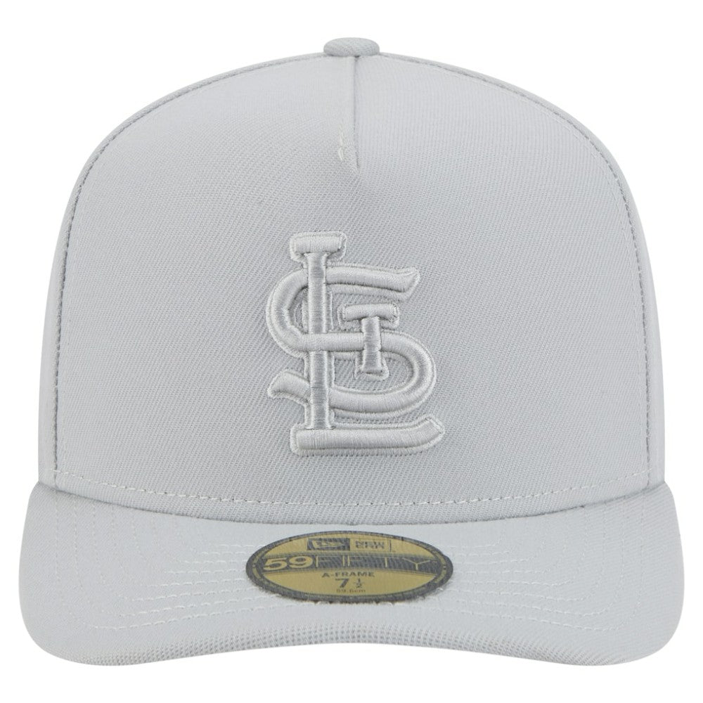 St. Louis Cardinals New Era Colorpack A-Frame 59FIFTY Fitted Hat - Gray Hats